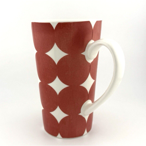 Starbucks 14 oz Coffee Cup Travel Mug No Lid Red large Polka Dots 2018 FADED - Picture 4 of 11